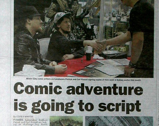 Patrick Purcell & Carl Purcell, Launceston Examiner